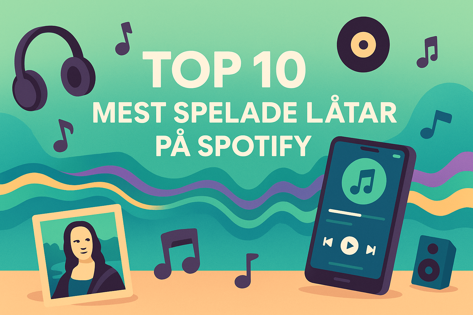 top 10 mest spelade låtar på Spotify