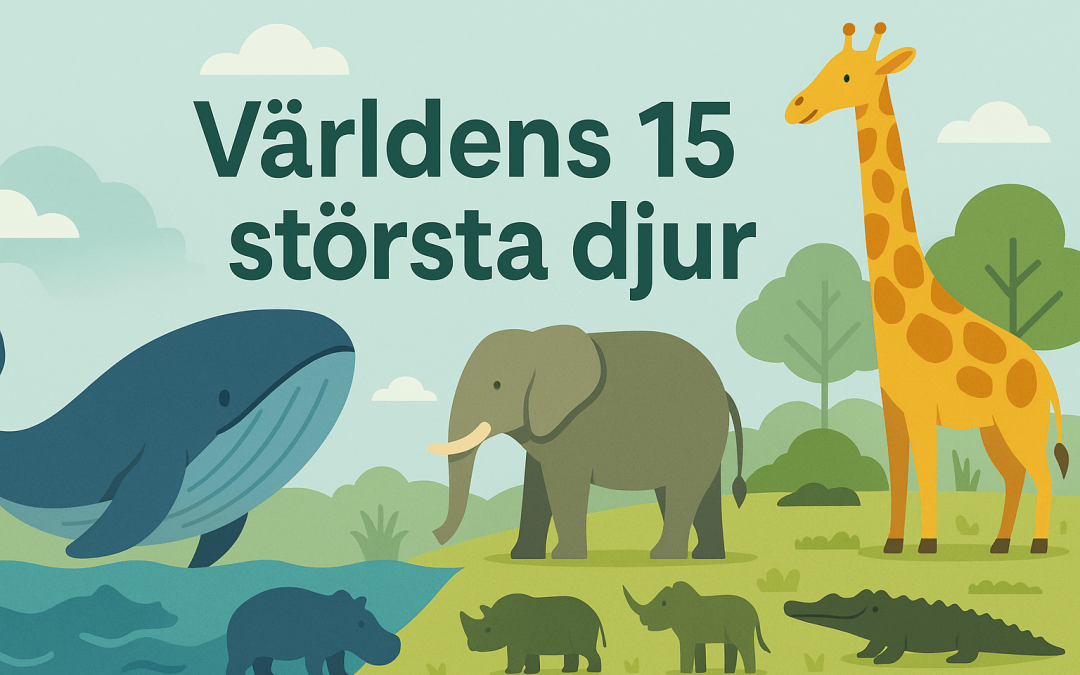 Världens 15 största djur