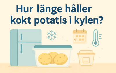 Hur länge håller kokt potatis i kylen?