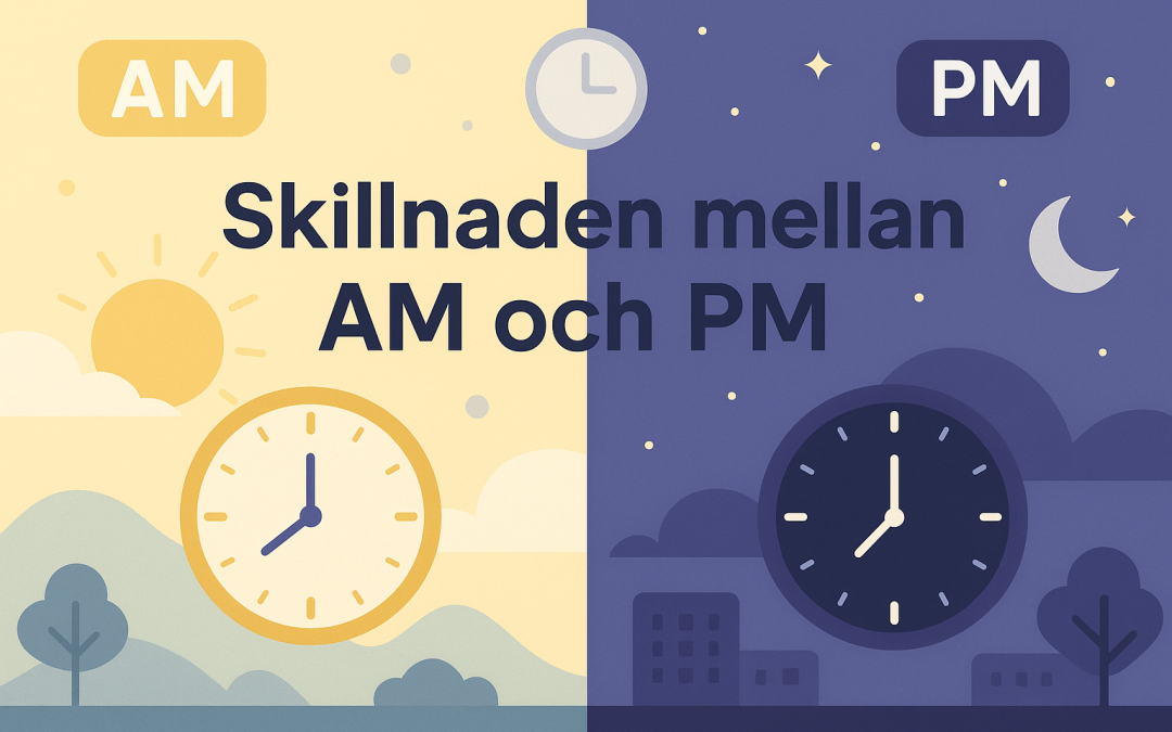 Skillnaden mellan AM och PM