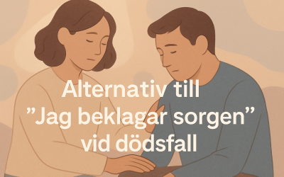 Alternativ till ”Jag beklagar sorgen” vid dödsfall
