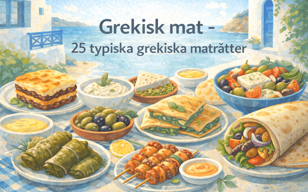 Grekisk mat – 25 typiska grekiska maträtter