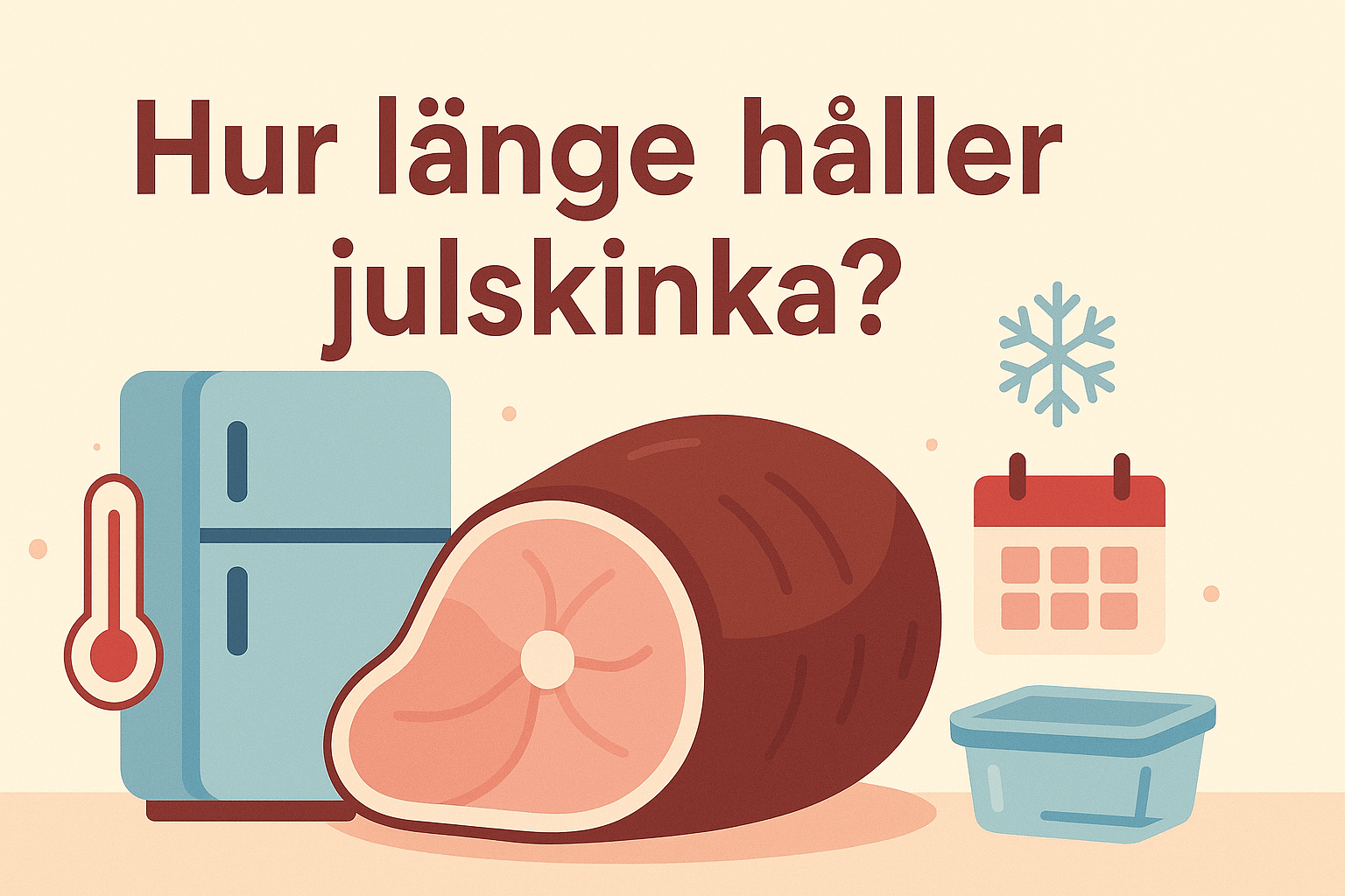 hur länge håller julskinka