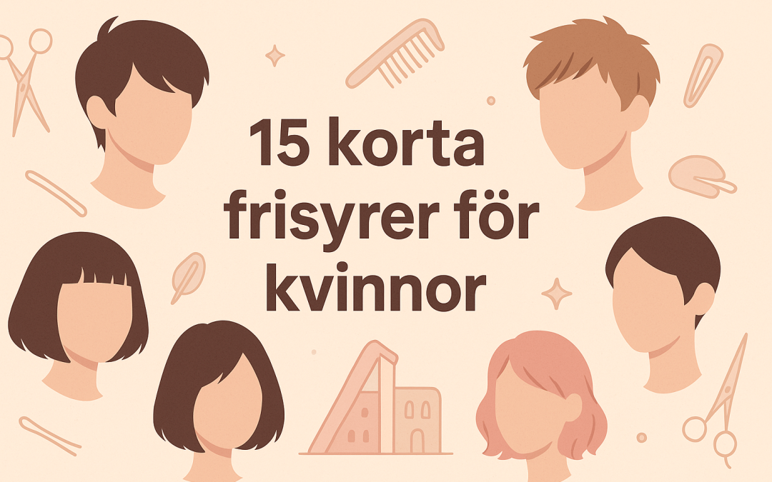 15 korta frisyrer för kvinnor