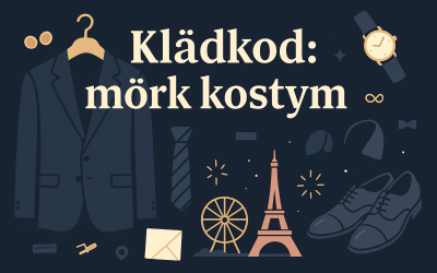 Klädkod: Mörk kostym