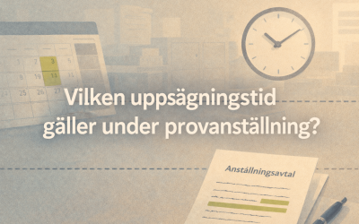 Vilken uppsägningstid gäller under provanställning?