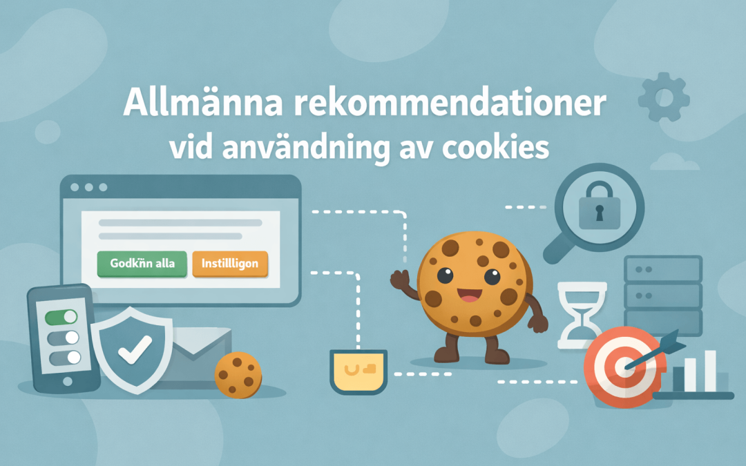 Allmänna rekommendationer vid användning av cookies