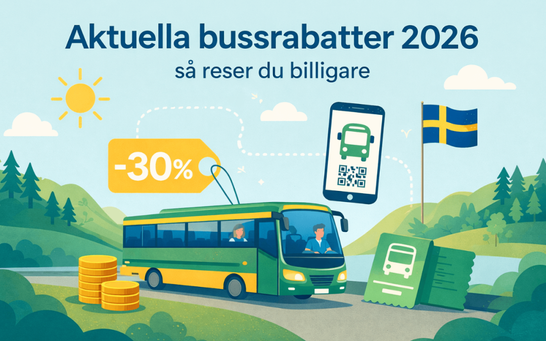 Aktuella bussrabatter 2026 – så reser du billigare