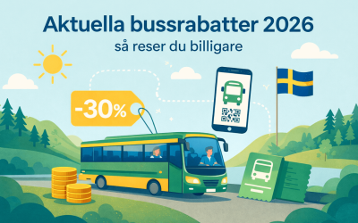 Aktuella bussrabatter 2026 – så reser du billigare