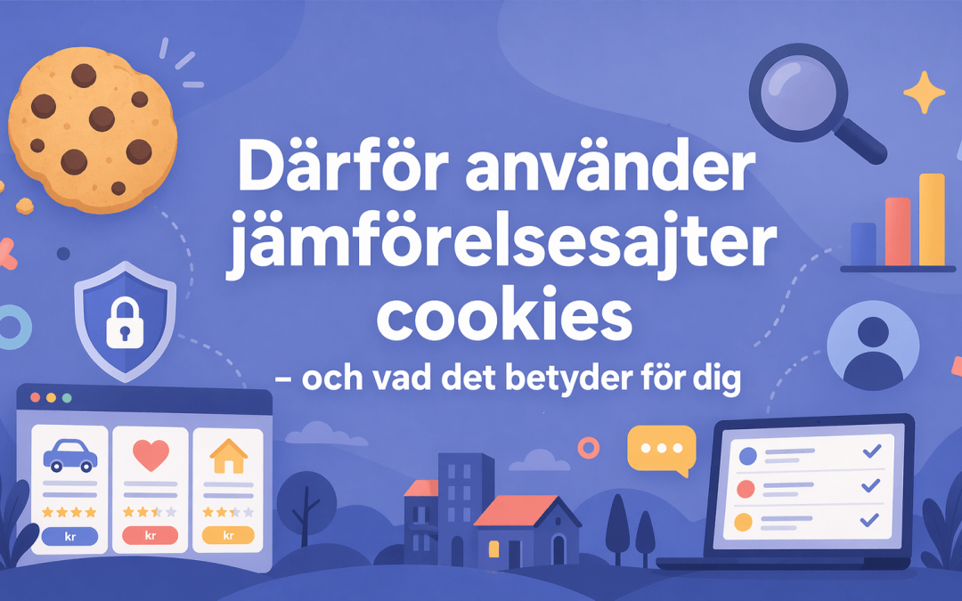 Därför använder jämförelsesajter cookies – och vad det betyder för dig