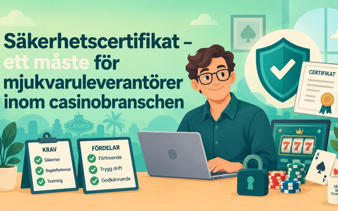 Säkerhetscertifikat – ett måste för mjukvaruleverantörer inom casinobranschen