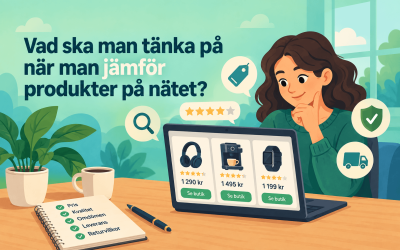 Vad ska man tänka på när man jämför produkter på nätet?