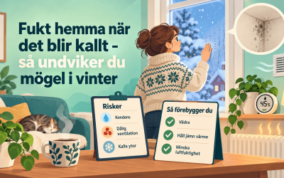 Fukt hemma när det blir kallt – så undviker du mögel i vinter