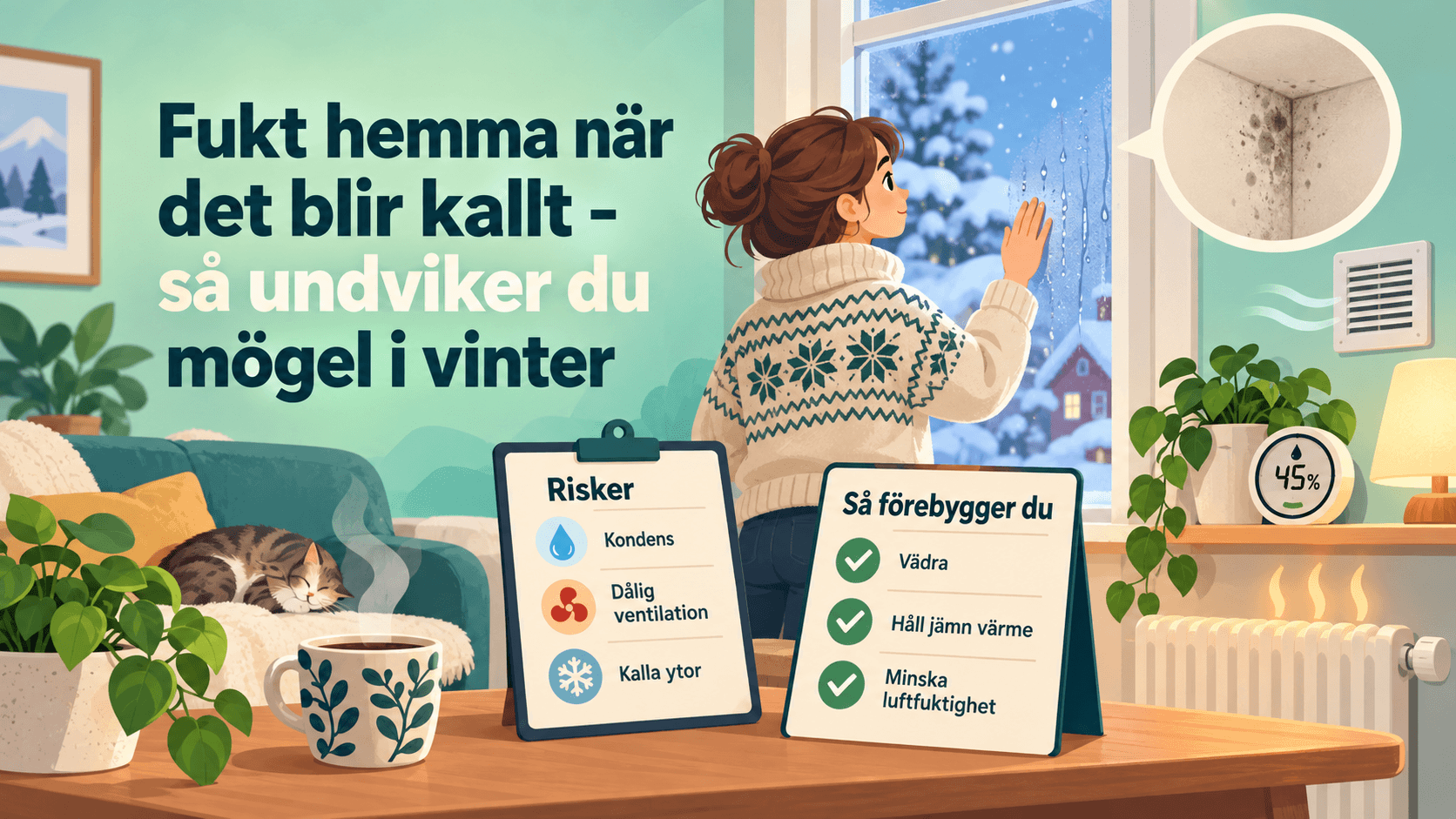 Så undviker du mögel i vinter (1)