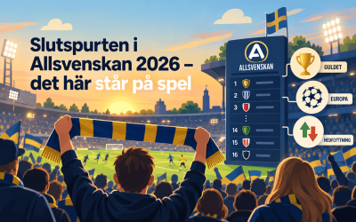 Slutspurten i Allsvenskan 2026 – det här står på spel